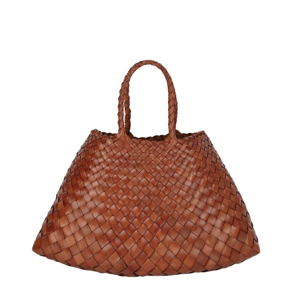 Dragon Diffusion Santa Croce Small Leather Tote, Brown